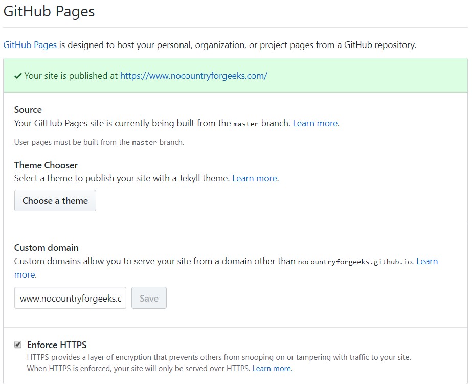 Configuración GitHub Pages